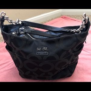 Authentic Black Cloth Satchel